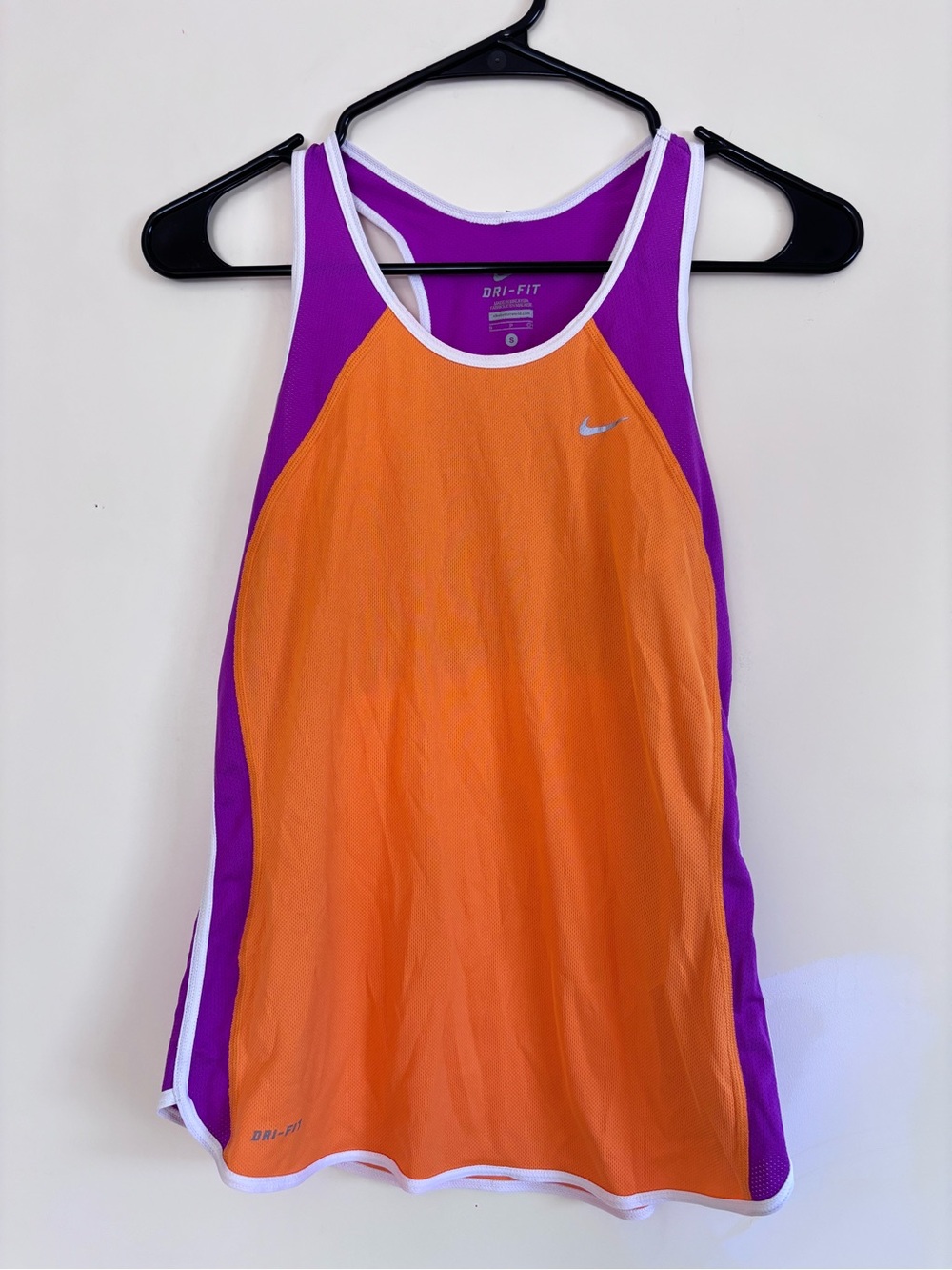 Nike Orange & Purple Dri-FIT Racerback Tank